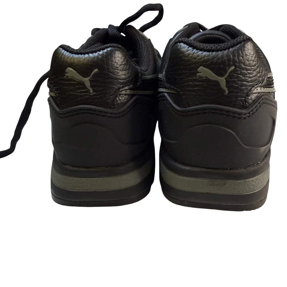 Puma Safety Frontside Black Soft Toe Work Shoes Slip Resistant Size 9 NWT